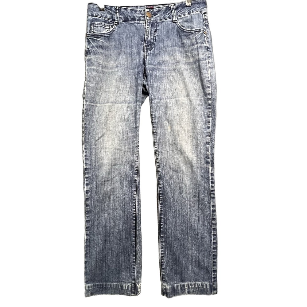 Sasson Ooh La La Womens Blue Straight Leg Denim Jeans 30x29 VTG Style